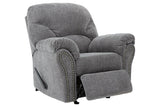 Allmaxx Pewter Fabric Recliner by Ashley at Eve Furniture