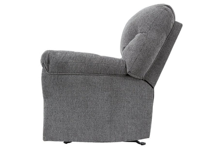 Allmaxx Pewter Fabric Recliner by Ashley at Eve Furniture