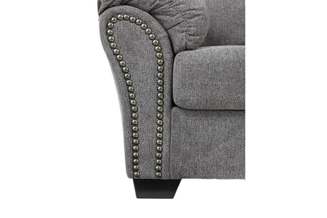 Allmaxx Pewter Fabric Sofa by Ashley at Eve Furniture