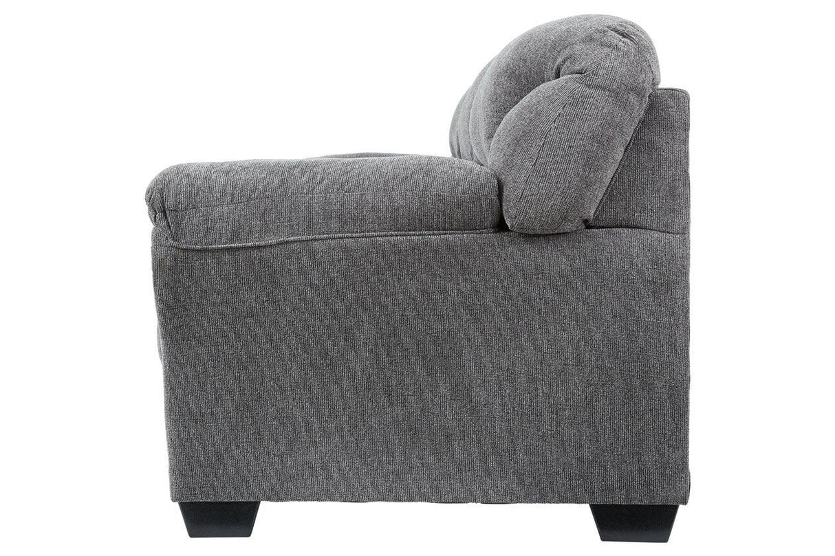 Allmaxx Pewter Fabric Sofa by Ashley at Eve Furniture