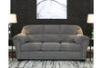 Allmaxx Pewter Fabric Sofa by Ashley at Eve Furniture