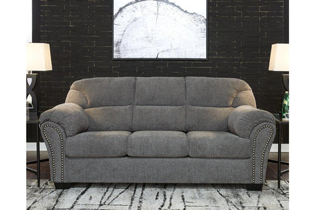 Allmaxx Pewter Fabric Sofa by Ashley at Eve Furniture