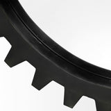 Alloy Cog Round Black Metal Frame Mirror by Mercana at Eve Furniture