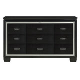 Allura Black Dresser by Homelegance at Eve Furniture