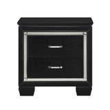 Allura Black LED Upholstered Panel Bedroom Set by Homelegance at Eve Furniture