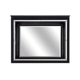 Allura Black LED Upholstered Panel Bedroom Set by Homelegance at Eve Furniture