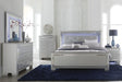 Allura Silver LED Upholstered Panel Bedroom Set by Homelegance at Eve Furniture