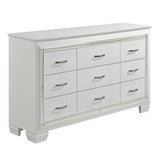 Allura White LED Upholstered Panel Youth Bedroom Set by Homelegance at Eve Furniture