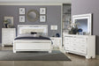 Allura White LED Upholstered Panel Youth Bedroom Set by Homelegance at Eve Furniture
