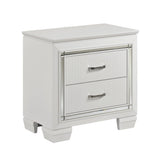 Allura White Nightstand by Homelegance at Eve Furniture