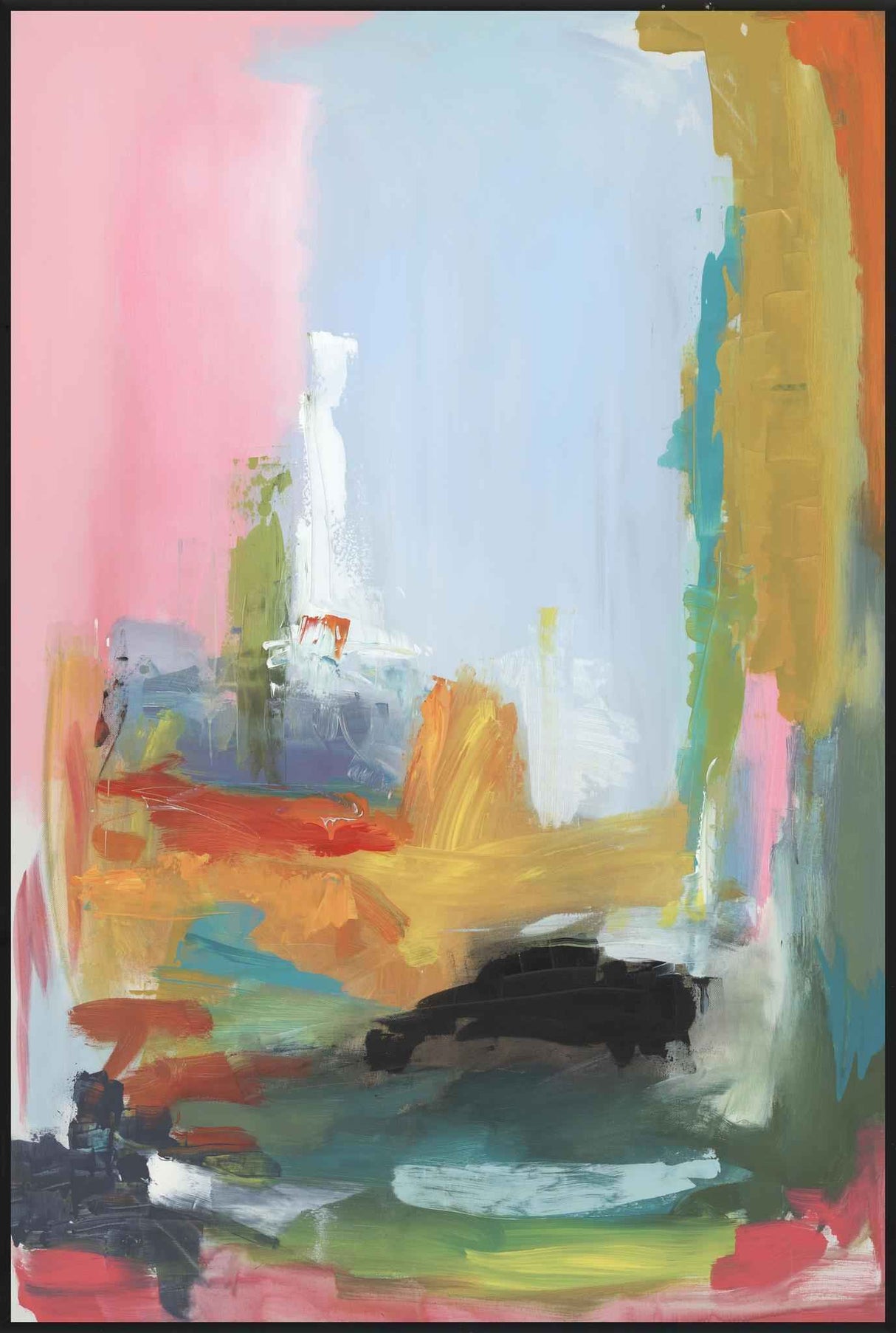Ally Blue Painting Art by Buddy Whitlock by Classic Home at Eve Furniture