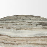 Allyson 42" Round Pedestal Dining Table | Marble | Seats 4 by Mercana at Eve Furniture