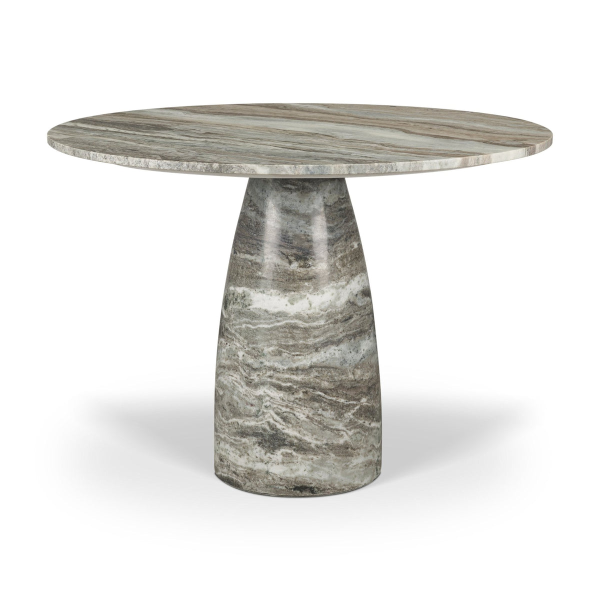 Allyson 42" Round Pedestal Dining Table | Marble | Seats 4 by Mercana at Eve Furniture