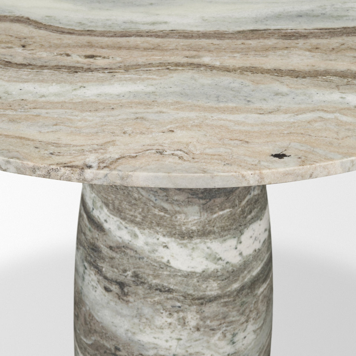 Allyson 42" Round Pedestal Dining Table | Marble | Seats 4 by Mercana at Eve Furniture