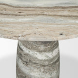 Allyson 42" Round Pedestal Dining Table | Marble | Seats 4 by Mercana at Eve Furniture