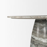 Allyson 42" Round Pedestal Dining Table | Marble | Seats 4 by Mercana at Eve Furniture