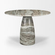 Allyson 42" Round Pedestal Dining Table | Marble | Seats 4 by Mercana at Eve Furniture