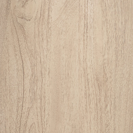 Allyson Light Wood Base w/ Travertine Top Dining Table by Mercana at Eve Furniture