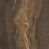 Allyson Round Dark Brown wood w/ Cappuccino Marble Top Bistro Table by Mercana at Eve Furniture