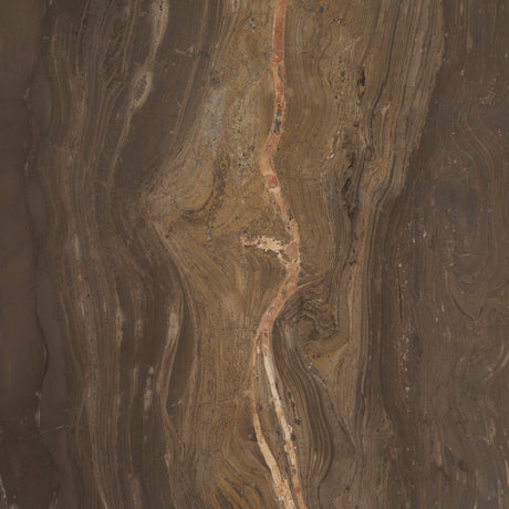 Allyson Round Dark Brown wood w/ Cappuccino Marble Top Bistro Table by Mercana at Eve Furniture