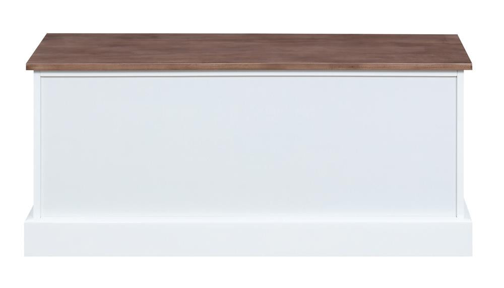 Alma Weathered Brown/White 3-Drawer Storage Bench