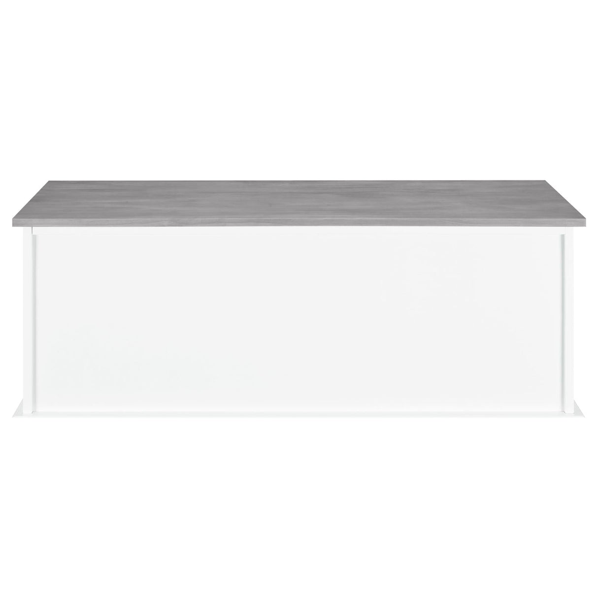 Alma White/Weathered Grey 3-Drawer Storage Bench