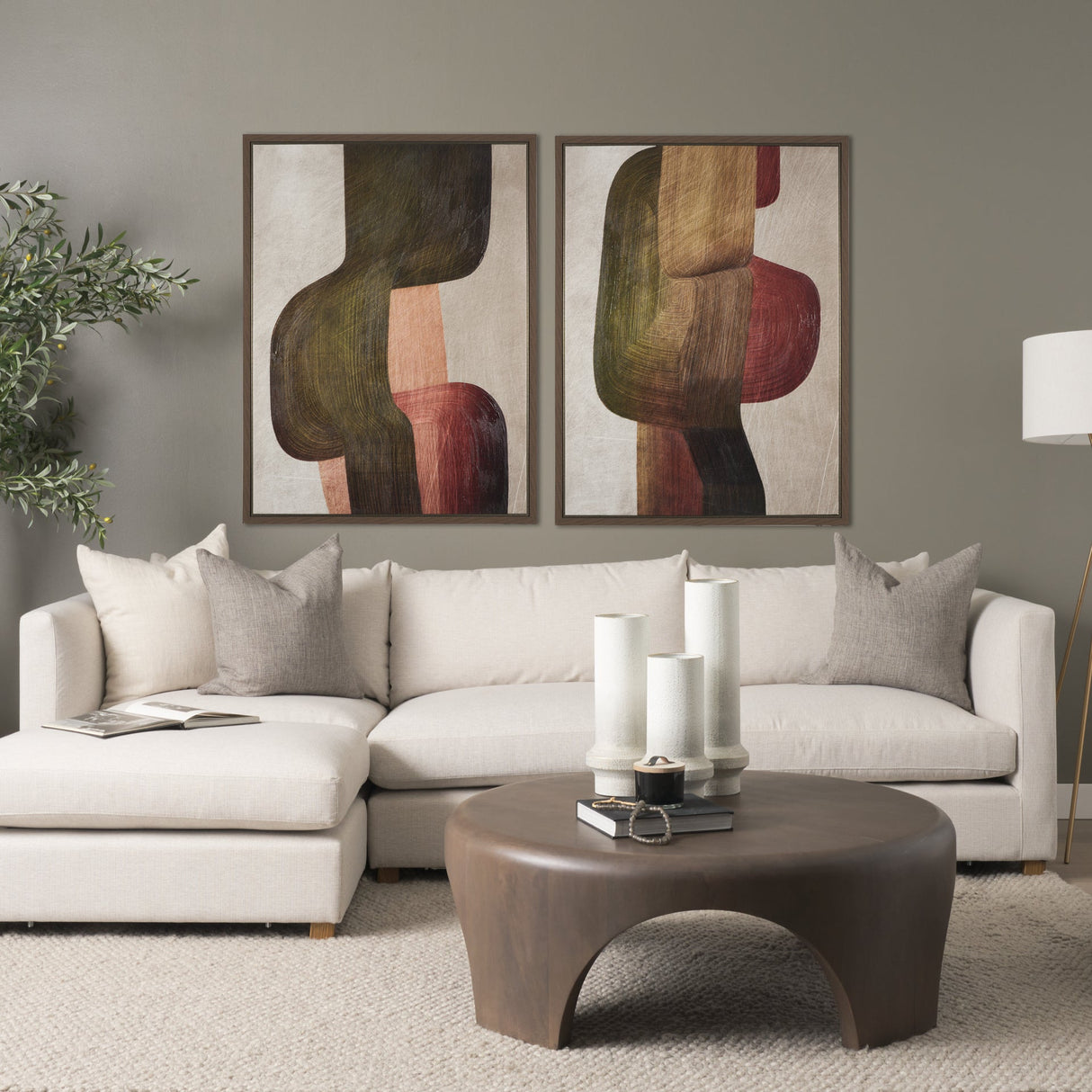Alma - Metal Brushes II by Mercana Studio a Hand Embellished Textured Framed Canvas by Mercana at Eve Furniture