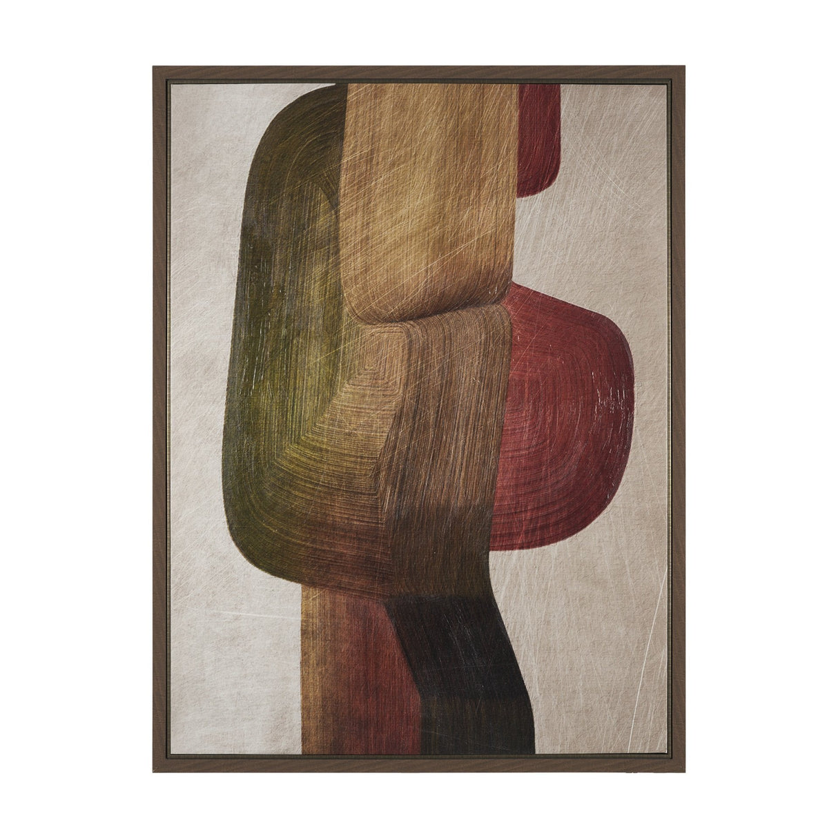 Alma - Metal Brushes II by Mercana Studio a Hand Embellished Textured Framed Canvas by Mercana at Eve Furniture