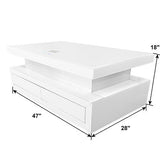 Alma White Coffee Table by New Era Innovations at Eve Furniture