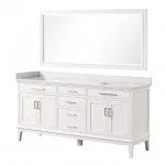 Almeria White Vanity Set with Mirror by Furniture of America at Eve Furniture