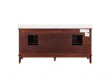 Almeria White/Cherry Vanity Set by Furniture of America at Eve Furniture