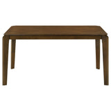 Almonte Dark Brown Rectangular Wood Dining Table by Coaster at Eve Furniture