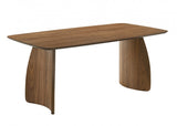 Alnwick Walnut/Beige 7-Piece Dining Room Set by Furniture of America at Eve Furniture