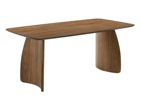 Alnwick Walnut/Beige Dining Table by Furniture of America at Eve Furniture