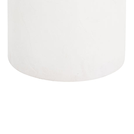Aloe White Indoor / Outdoor Concrete Side Table by TOV Furniture at Eve Furniture