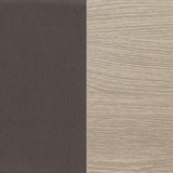 Aloma Dark Brown Armless Tufted Accent Chair by Coaster at Eve Furniture