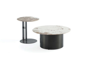 Alondra Coffee Table and End Table in Black (set of 2) by Manhattan Comfort at Eve Furniture