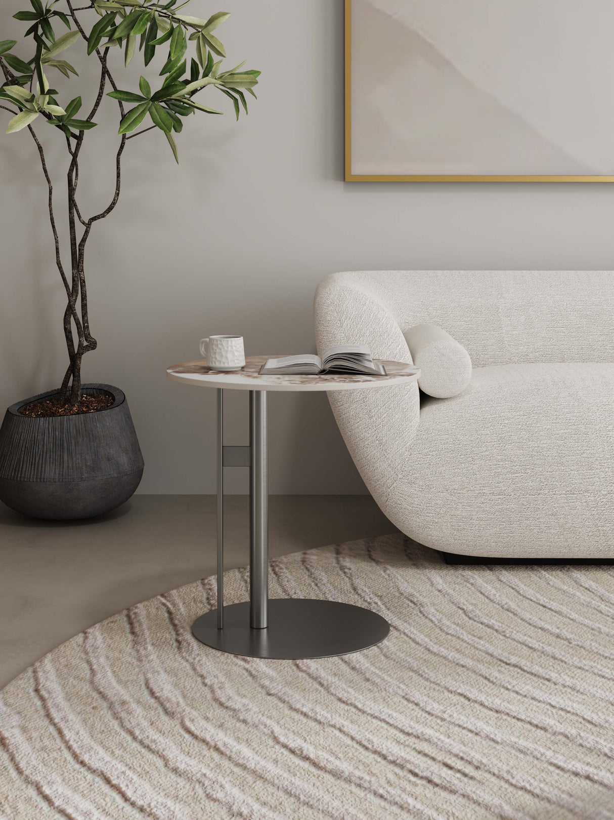 Alondra End Table in Black by Manhattan Comfort at Eve Furniture