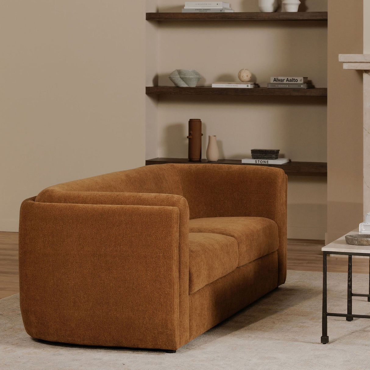 Alora Brown Sofa by MOES at Eve Furniture