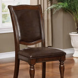 Alpena Brown Cherry 7-Piece Dining Room Set by Furniture of America at Eve Furniture