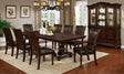 Alpena Brown Cherry 9-Piece Dining Room Set by Furniture of America at Eve Furniture