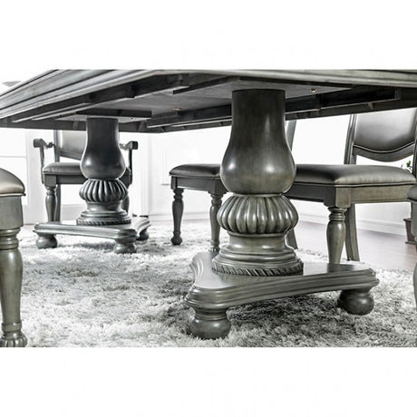 Alpena Gray 7-Piece Dining Room Set by Furniture of America at Eve Furniture