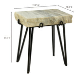 Alpert Light Brown Accent Table by Moe's Home at Eve Furniture