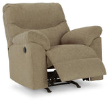 Alphons Briar Manual Recliner by Ashley at Eve Furniture