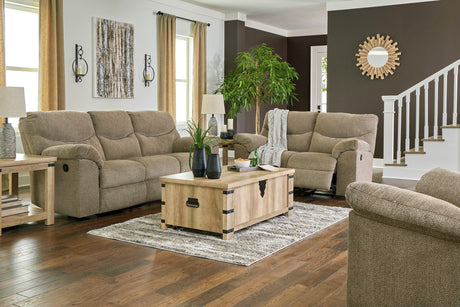 Alphons Briar Manual Reclining Living Room Set by Ashley at Eve Furniture