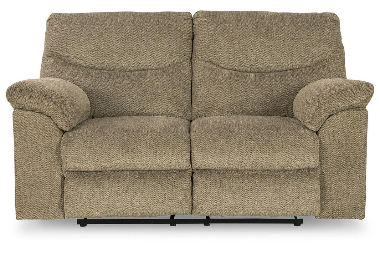 Alphons Briar Manual Reclining Loveseat by Ashley at Eve Furniture