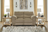 Alphons Briar Manual Reclining Loveseat by Ashley at Eve Furniture