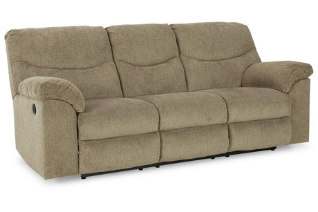 Alphons Briar Manual Reclining Sofa by Ashley at Eve Furniture
