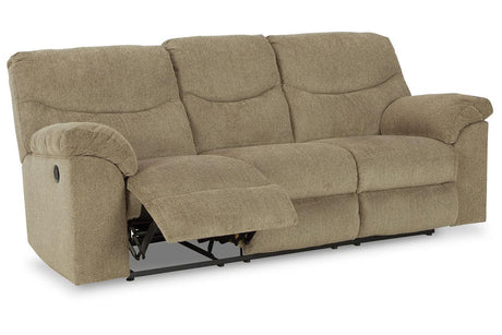 Alphons Briar Manual Reclining Sofa by Ashley at Eve Furniture