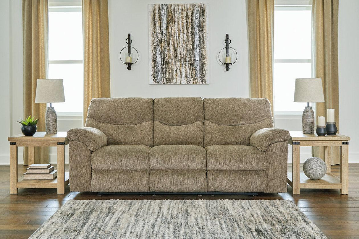 Alphons Briar Manual Reclining Sofa by Ashley at Eve Furniture